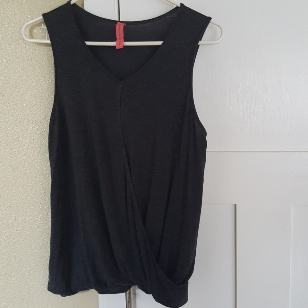 Eight sixty bubble blouse gray
